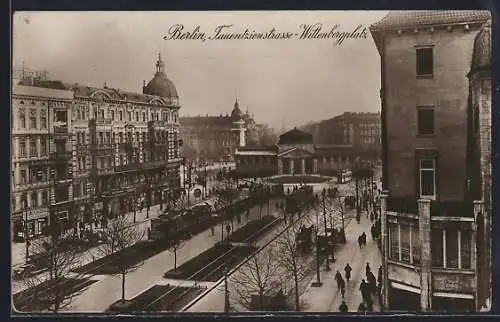 AK Berlin-Schöneberg, Tauentzienstrasse-Wittenbergplatz mit Passanten