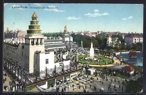AK Berlin-Halensee, Blick auf den Luna-Park