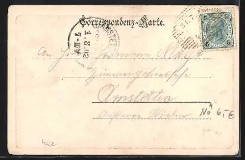 AK Klein-Pöchlarn, Ortspartie mit Kirche