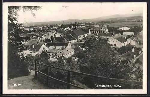AK Amstetten /N.-Do., Ortsansicht vom Berg aus