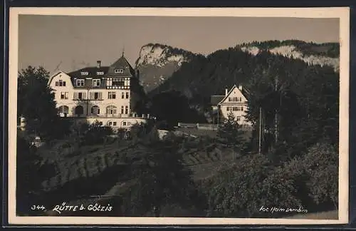 AK Rütte, Blick auf Villen am Wald