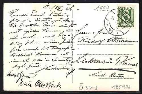 AK Wien, Gasthaus Griechenbeisl, Innenansicht, Geschäftshaus Johann Ungar