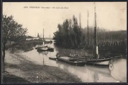 AK Preignac, Un coin du port