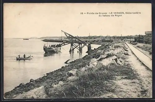 AK Le Verdon, Débarcadère du bateau de Royan à la Pointe de Graves