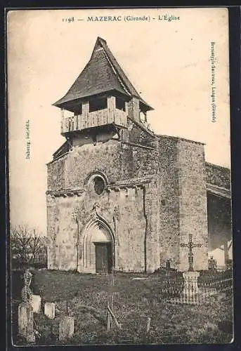 AK Mazerac, L`Église et le cimetière adjacente