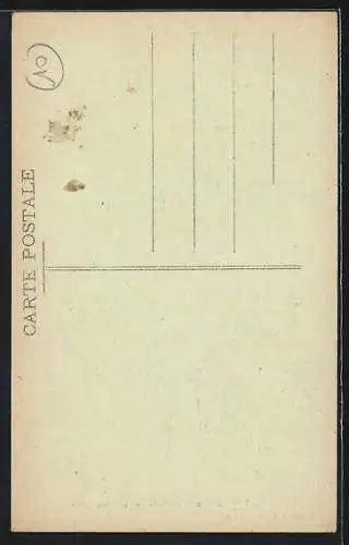 AK Capian, Église St-Saturnin et voiture ancienne devant l`entrée