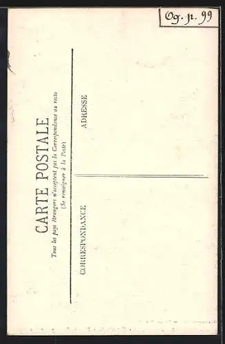 AK Uzeste, La Cathédrale, Détails de la petite Porte