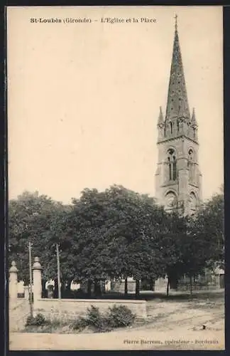 AK St-Loubès, L`Église et la Place