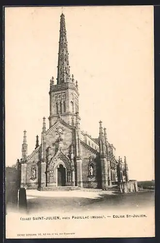 AK Saint-Julien, Eglise St-Julien près de Pauillac (Médoc)