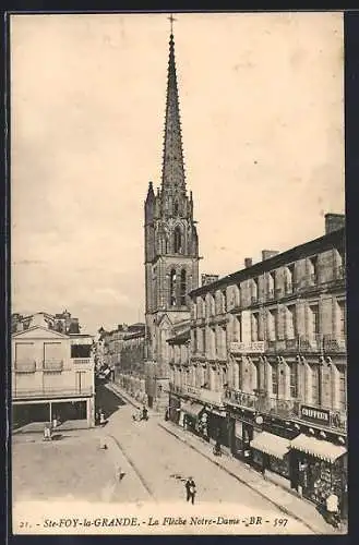AK Sainte-Foy-la-Grande, La Flèche Notre-Dame