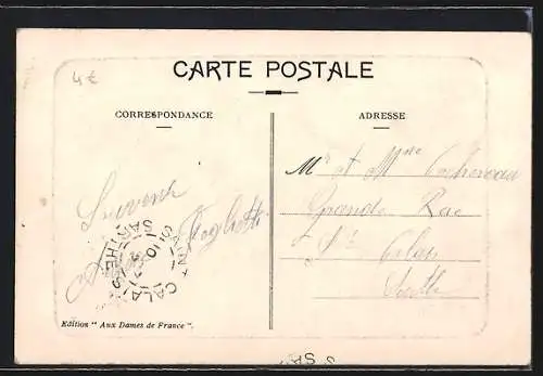 AK Libourne, Place de l`Hôtel de Ville avec éclairage et bâtiments historiques