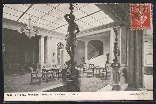 AK Bordeaux, Grand Hôtel Monrte, Coin du Hall