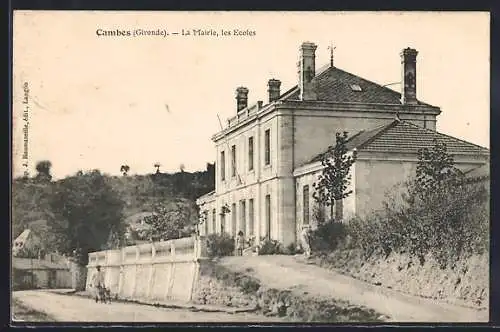 AK Cambes, La Mairie, les Écoles