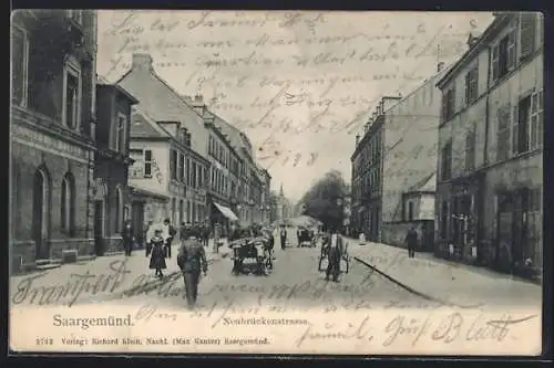 AK Saargemünd, Partie in der Neubrückenstrasse