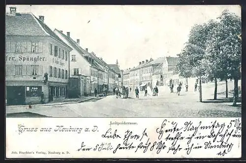 AK Neuburg a. D., Partie in der Luitpoldstrasse