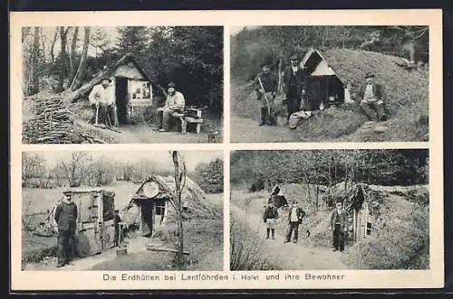 AK Lentföhrden, Erdhütten und ihre Bewohner