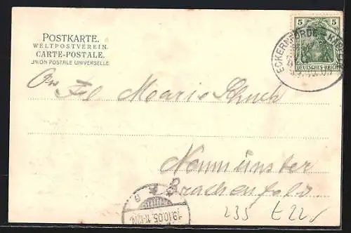 AK Söby, Petersens Gasthof, Vorder- u. Rückansicht, Strassenpartie, Ornamente