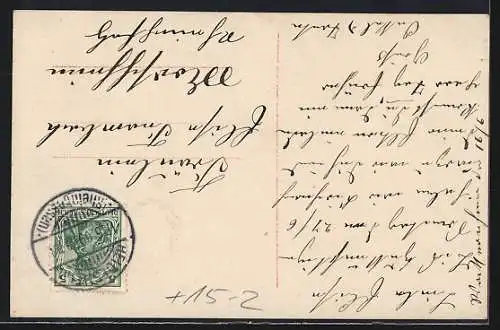 AK Mainz, Zeppelin in voller Fahrt