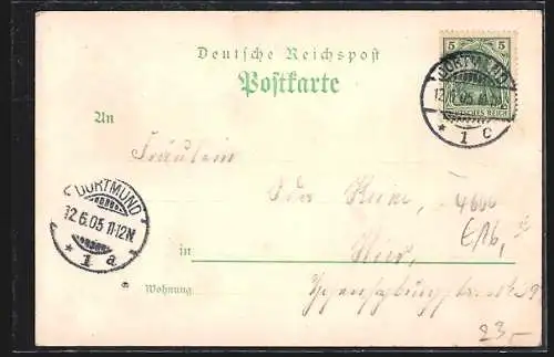 Lithographie Dortmund, Gasthaus Forsthaus