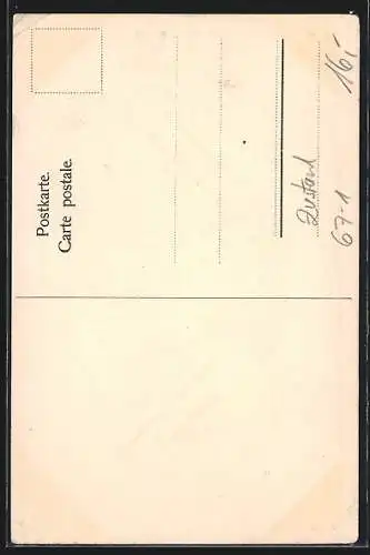 Künstler-AK Stuttgart, Deutsche Fach-Ausstellung für das Hotel- und Wirtschaftswesen 1910
