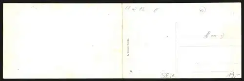 Klapp-AK Semlin, Totalansicht vom Feld aus