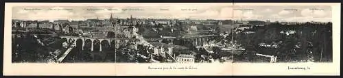 Klapp-AK Luxembourg, Panorama pris de la route de Frêves