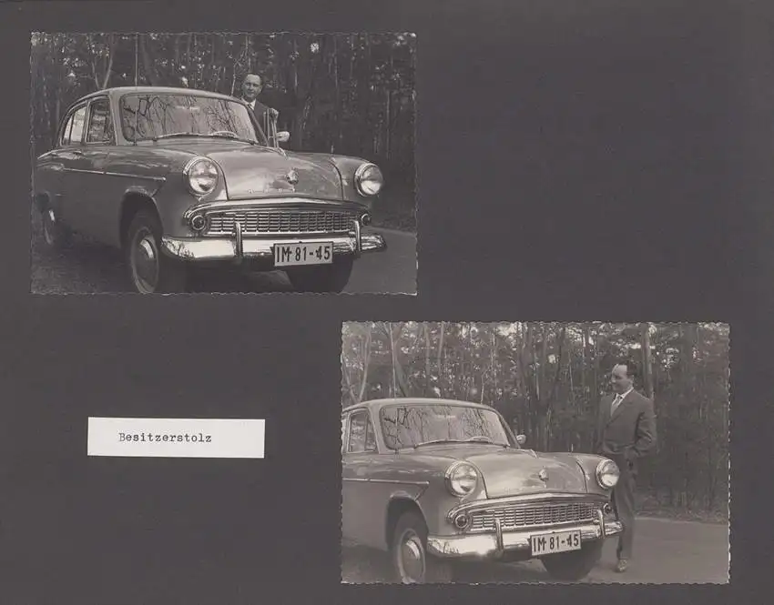 Fotoalbum mit 104 Fotografien, Auto Moskwitsch 402 Blauer Junge, DDR Bürger auf Reisen mit Auto, FKK, Fahrrad 0