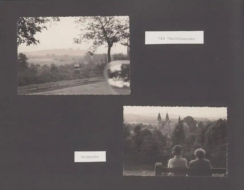 Fotoalbum mit 104 Fotografien, Auto Moskwitsch 402 Blauer Junge, DDR Bürger auf Reisen mit Auto, FKK, Fahrrad 23