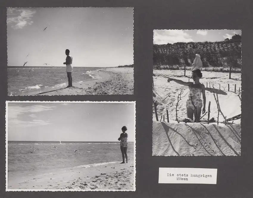 Fotoalbum mit 104 Fotografien, Auto Moskwitsch 402 Blauer Junge, DDR Bürger auf Reisen mit Auto, FKK, Fahrrad 28