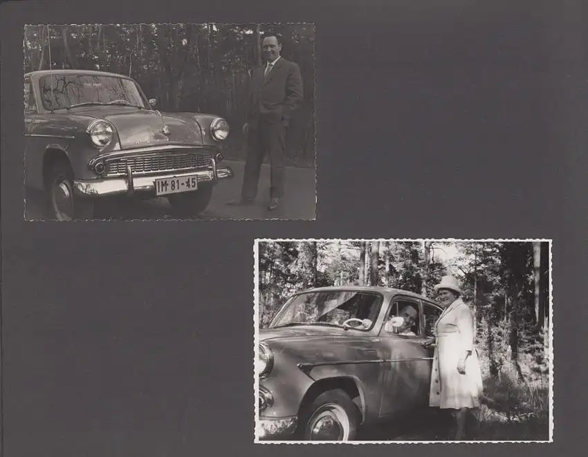 Fotoalbum mit 104 Fotografien, Auto Moskwitsch 402 Blauer Junge, DDR Bürger auf Reisen mit Auto, FKK, Fahrrad 5