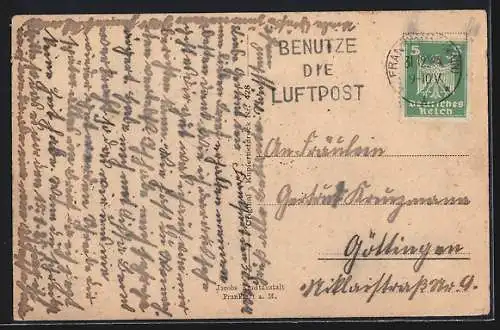 AK Frankfurt a. M., Strassenbahn auf dem Schillerplatz