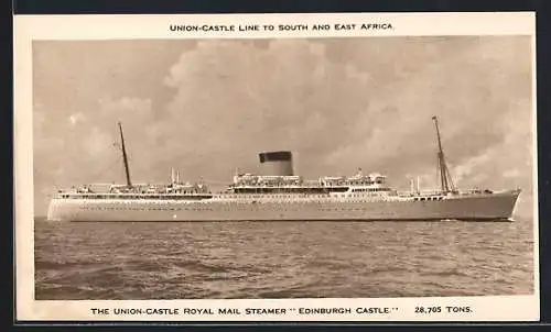 AK Passagierschiff RMS Edinburgh Castle, The Union-Castle Line