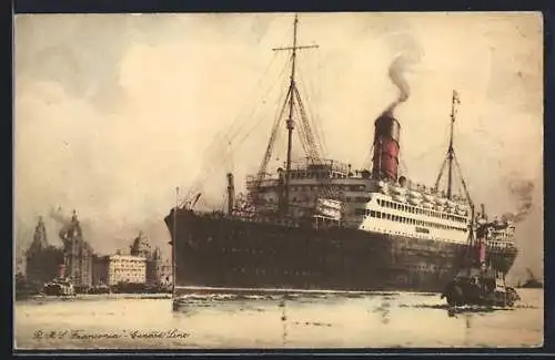 AK Passagierschiff R.M.S. Franconia, Cunard Line