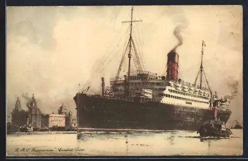 AK Passagierschiff R.M.S. Franconia, Cunard Line
