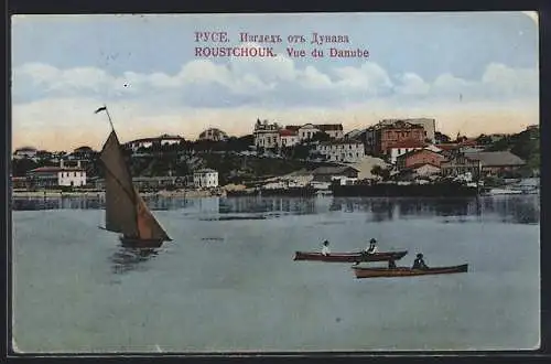 AK Roustchouk, Vue du Danube