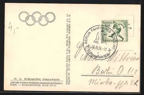 AK Berlin, Reichssportfeld, Olympia-Stadion und Schwimmstadion