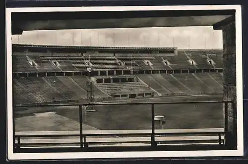 AK Berlin, Reichssportfeld, Olympiade 1936, Stadion, Führerlogenblick