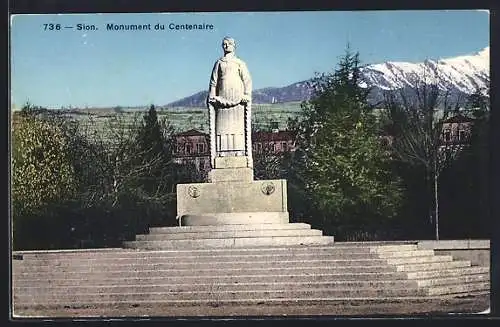 AK Sion, monument du Centenaire