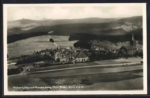AK Masserberg / Thür., Ortsansicht mit Kirche