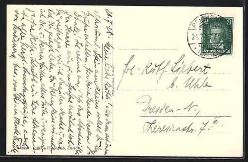 AK Stein a. Rh., Kloster St. Georgen mit Trauerweide