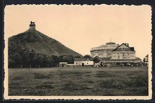 AK Waterloo, Lion de Waterloo, Hotel-Cafe-Restaurant de Alliés A. Meier