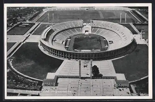 AK Berlin, Olympiade 1936, Fliegeraufnahme des Reichssportfelds
