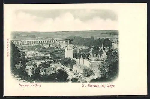 AK St-Germain-en-Laye, vue sur le Pecq