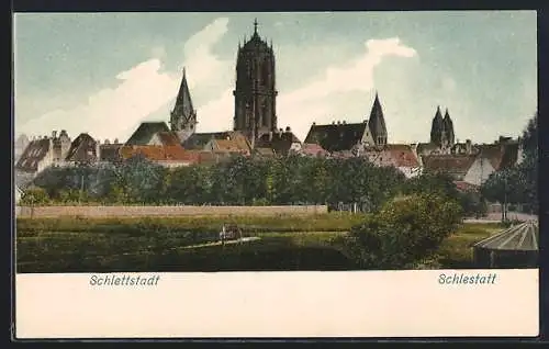 AK Schlettstadt, Ortsansicht