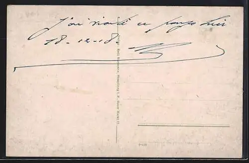 AK Schlettstadt, Blick nach der Hohkönigsburg