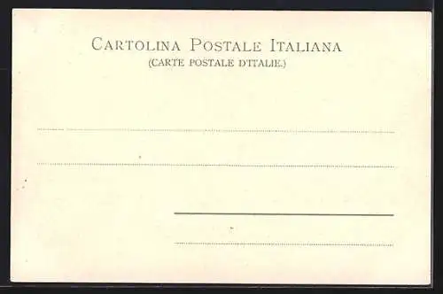 AK Amalfi, Ortsansicht vom Wasser aus