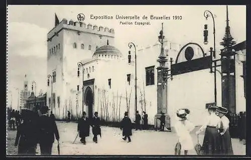 AK Bruxelles, Exposition Universelle 1910, Pavillon Espagnol