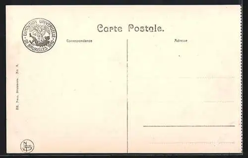 AK Bruxelles, Exposition Universelle 1910, Pavillon Espagnol