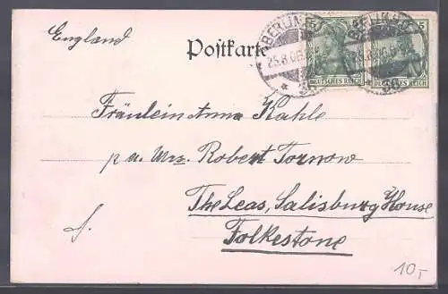 AK Berlin-Grünau /Mark, Gaststätte Waldschänke beim Sportdenkmal, Bootssteg