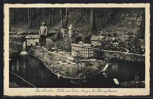 AK Ihringshausen, Märchen-Mühle am Guten Morgen als Modell